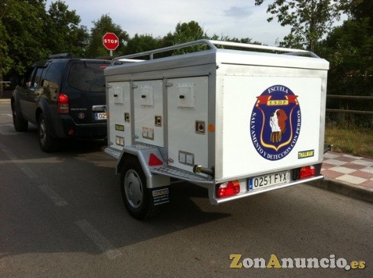 Remolque de aluminio para perros de razas grandes